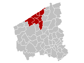 File:Arrondissement Oostende Belgium Map.png