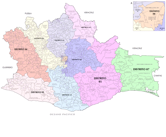 File:Mapa Electoral Federal de Oaxaca (2017-2022).png