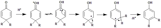 File:Dienone-Phenol Rearrangement Reachtion mechanism Soman.png