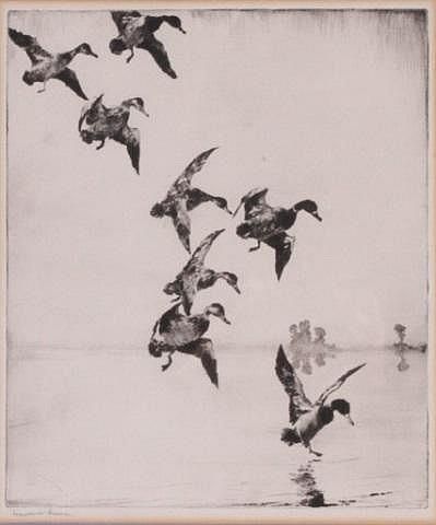 File:Flying Geese etching Frank Weston Benson.jpg