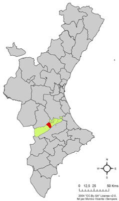 File:Localització de Montesa respecte del País Valencià.png