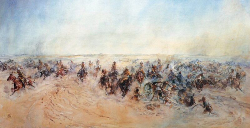 File:Lady Butlers Charge at Huj.jpg