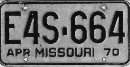 File:1970 Missouri license plate E4S-664.jpg