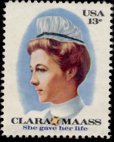 File:Clara Maass 13 cent stamp.jpg