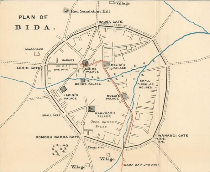 File:1897 plan of the city of Bida.jpg