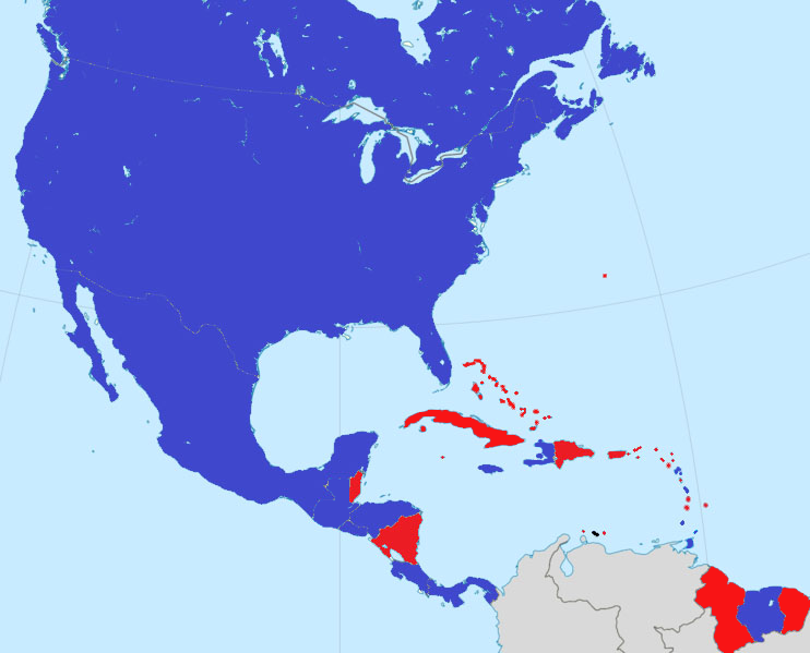 File:CONCACAF Gold Cup 2021 Qualifiers Map.png