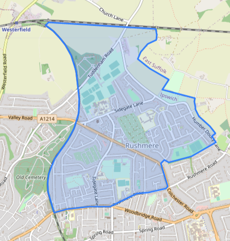 File:Map Rushmere Ward, Ipswich.png