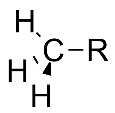 File:Methyl group bonded to R.png