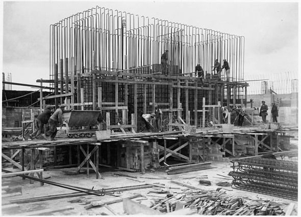 File:Vimy Memorial - Foundation construction.jpg