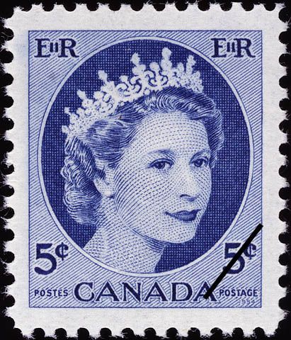 File:TimbrePosteCanada5centsElizabethIIWilding1954.jpg