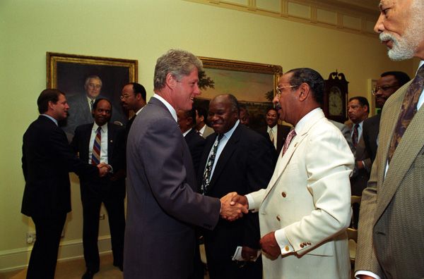 File:Bill Clinton and John Conyers.jpg