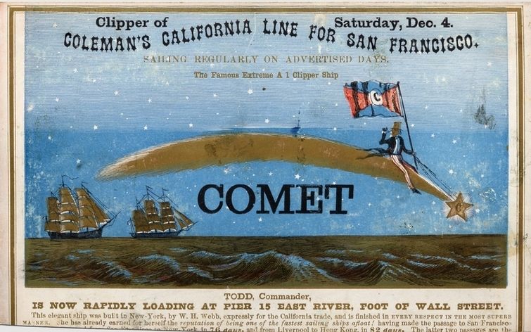 File:Clipper ship Comet (1851) sailing card.jpg