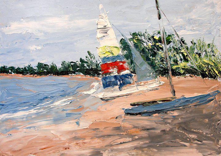 File:Roz's Sailboat by David Fairrington Oil 2011.jpg