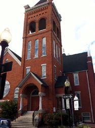 File:Downtown Fayetteville, First Baptist Church.jpg