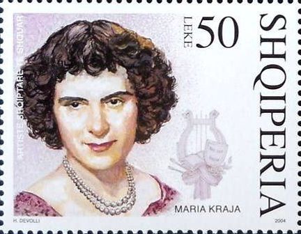 File:Marie Kraja 2004 stamp of Albania.jpg