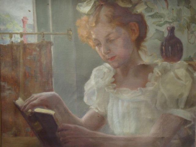 File:Girl in white reading a book1.jpg