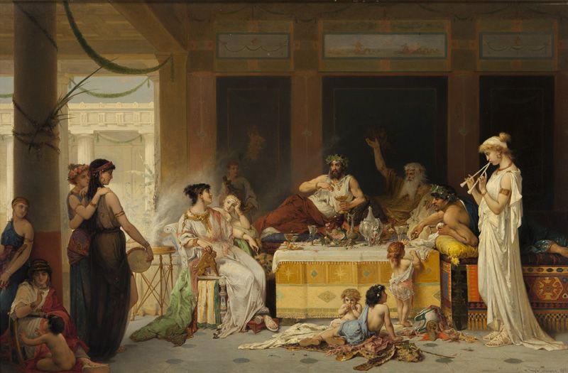 File:Joseph Coomans - Roman banquet.jpg