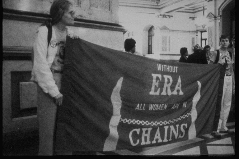 File:Mary Lee Sargent Holding ERA Banner.jpg