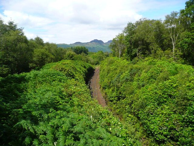 File:Single track to Crianlarich (geograph 4078303).jpg