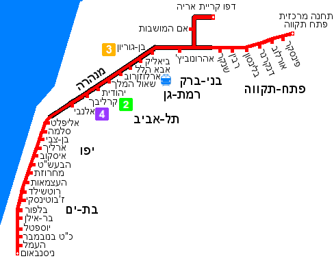 File:Tel Aviv Red Line Map-HE.png