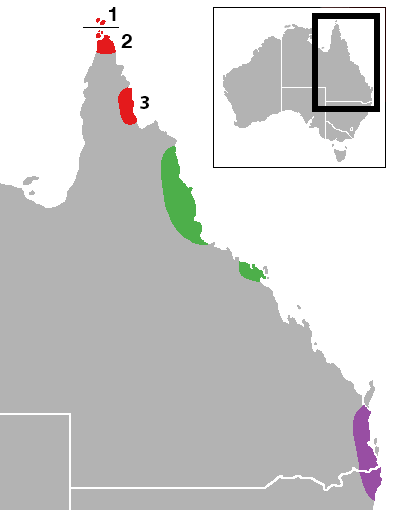 File:Distribution of Ornithoptera in Australia.png