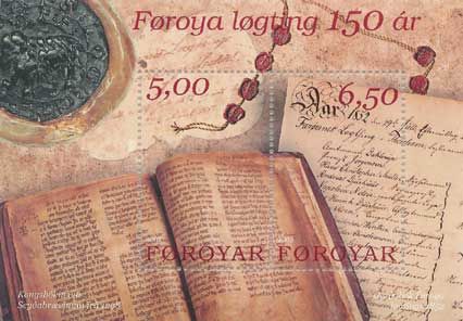 File:Faroe stamp sheet 417-418 logting 150 years.jpg