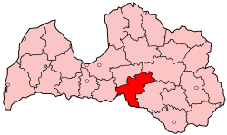 Location of Aizkraukle District