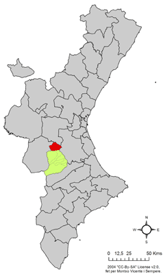 File:Localització de Millars respecte del País Valencià.png