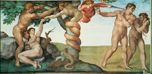 File:Michelangelo temptation of adam and eve.png