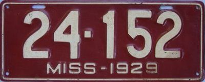 File:1929 Mississippi license plate.jpg