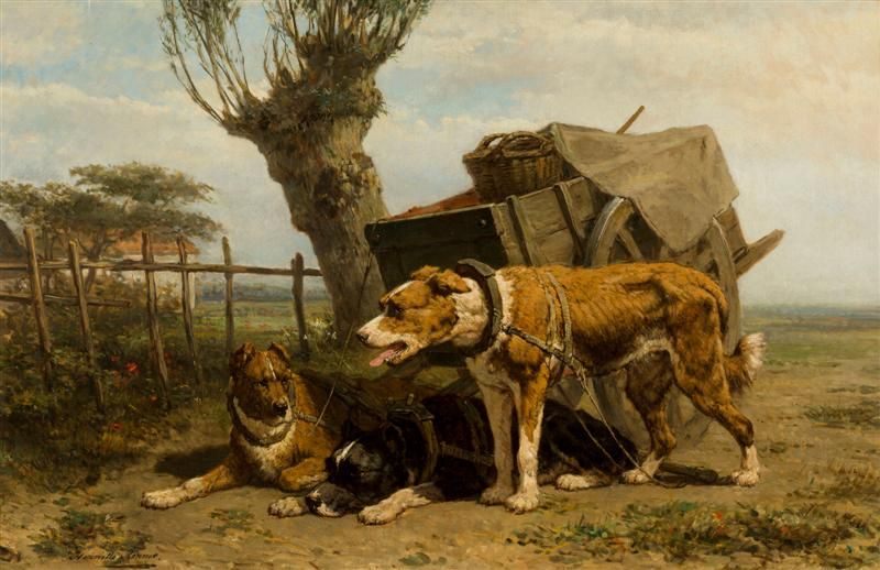 File:Henriette Ronner-Knip - Trekhonden.jpg