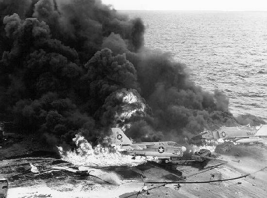 File:Aircraft burning on USS Enterprise (CVN-65).jpg