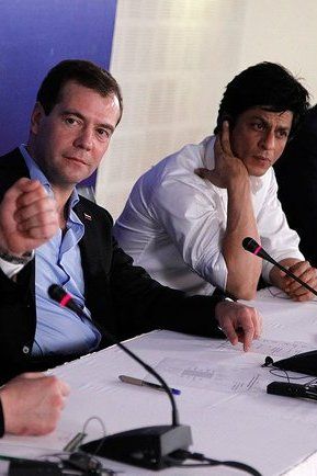 File:Dmitry Medvedev with Shahrukh Khan.jpeg