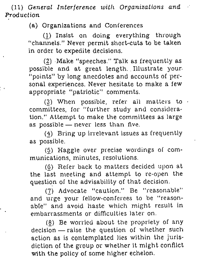 CIA - Simple Sabotage Field Manual - Page 28 - General Interference with Organizations and Production