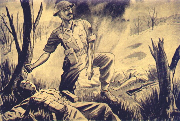 File:Action by Sepoy Bhandari Ram, VC.jpg