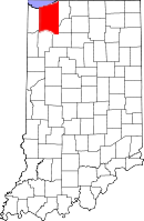 Location in the state of Indiana