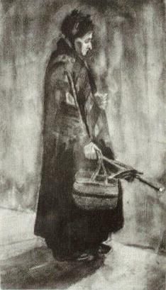 File:Woman with Shawl, Umbrella and Basket.jpg