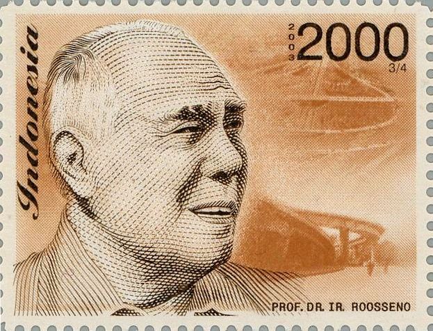 File:Roosseno Soerjohadikoesoemo 2003 Indonesia stamp.jpg