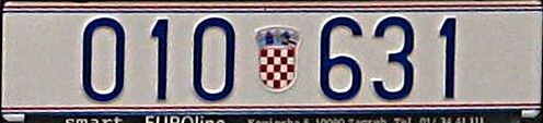 File:Croatian police blue-on-white police registration plate.jpg