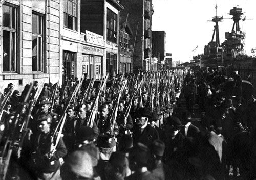 File:British occupation troops marching in Galata.jpg