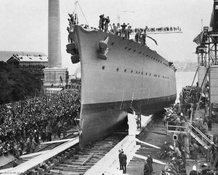 File:HMAS Adelaide launching 1918 IWM 305488.jpeg