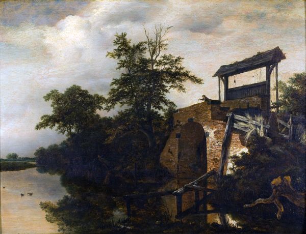 File:Jacob van Ruisdael - Landscape with Sluice.jpg