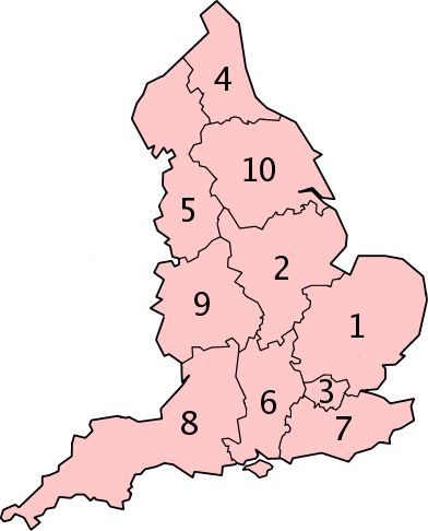 File:England Strategic Health Authorities Numbered 2006.png