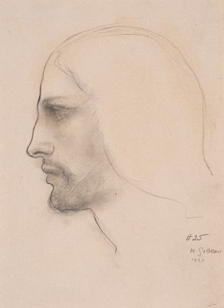 File:Head of Christ by Kahlil Gibran.jpg