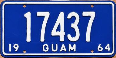 File:Guam license plate 1964 17437.png