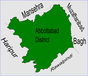 Chamad is located in Abbottabad District