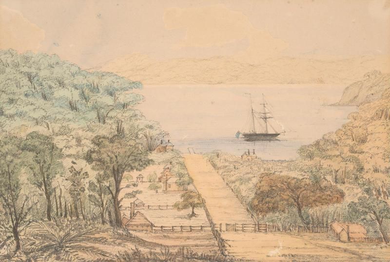 File:Momona Bay, Kawau Island (circa 1851).jpg