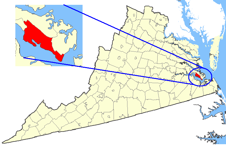 File:Map showing Newport News city, Virginia.png