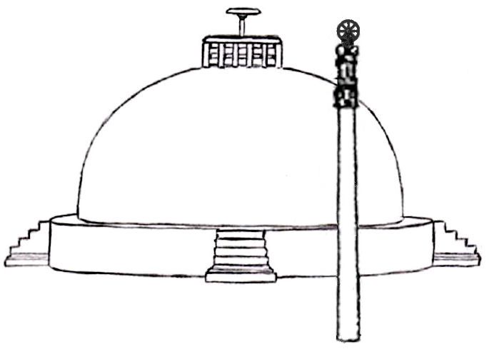 File:Sanchi Great Stupa Mauryan configuration.jpg