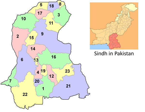 File:Sindh districts Pakistan.PNG